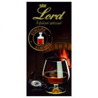 Шоколад горький со вкусом коньяка LORD, 100 гр