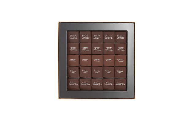 Шоколад PIERRE MARCOLINI, 25 PALETS FINS, ассорти - карамель, пралине, 100 гр