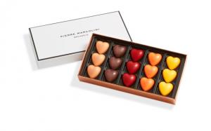 Шоколад PIERRE MARCOLINI, 15 HEARTS, сердца, 106,5 гр