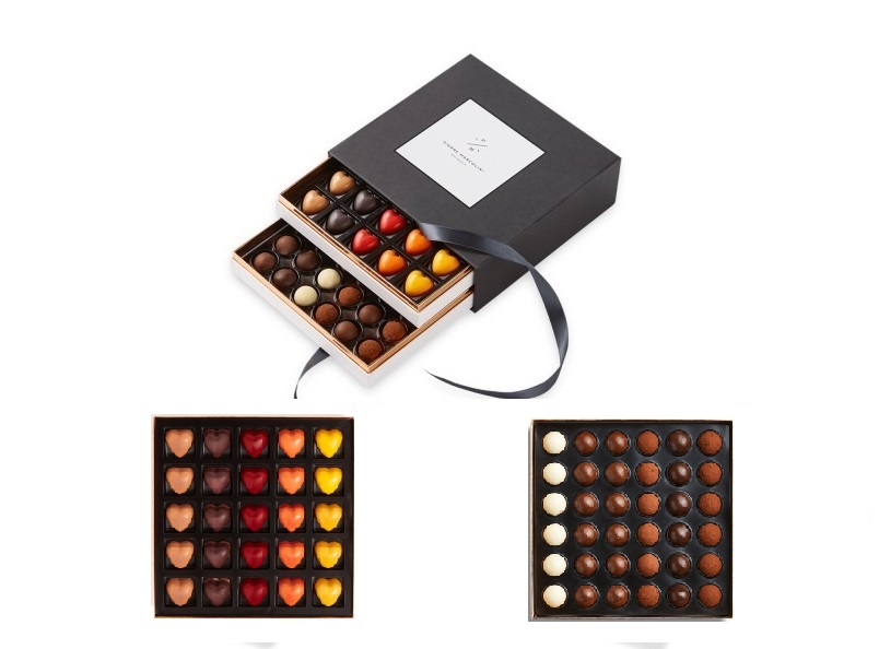 Шоколад PIERRE MARCOLINI в коробке ярусами, EMOTION, два яруса, 377г