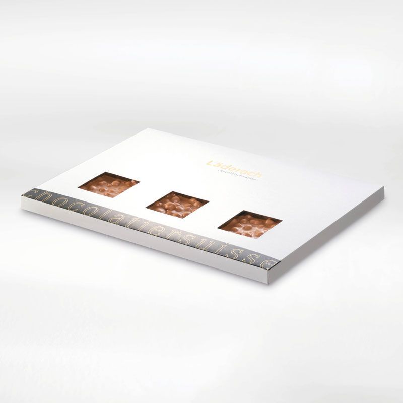 Шоколад молочный в коробке (кукурузные хлопья) LADERACH, 700г
