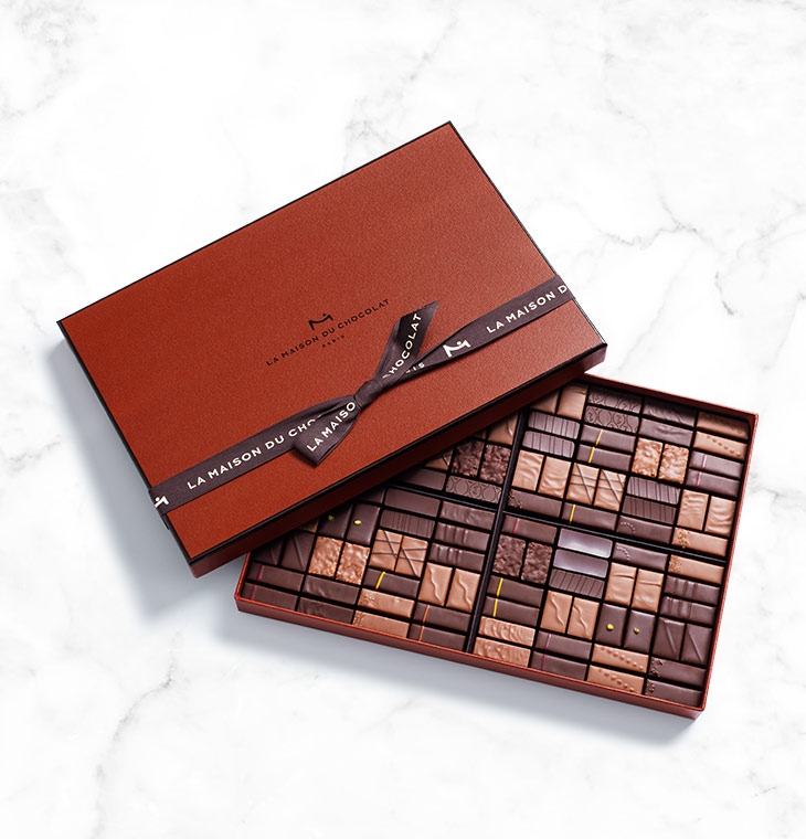 Шоколадные конфеты пралине, ганаш Coffret Maison Dark and Milk 112шт LA MAISON, 785гр