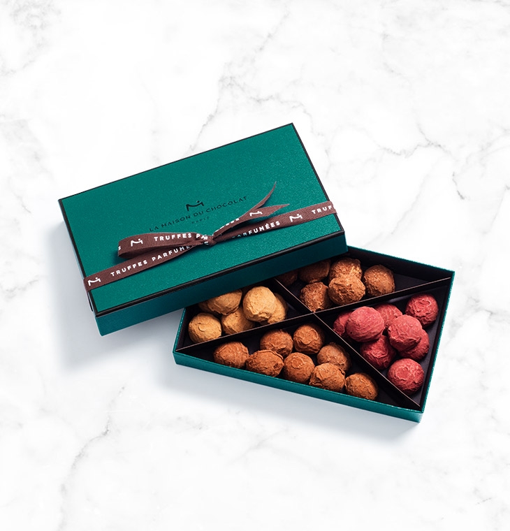 Шоколадные конфеты трюфели Plain Cassis Caramel Truffles 34шт LA MAISON, 245гр