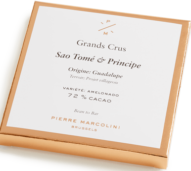 Шоколад плиточный, темный Sao Tome & Principe tablet PIERRE MARCOLINI, 70гр