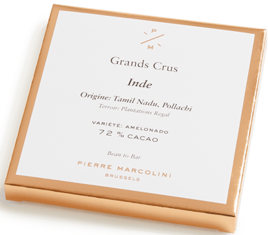 Шоколад плиточный, темный India tablet PIERRE MARCOLINI, 70гр