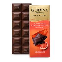 Шоколад темный (красный апельсин) Godiva Signature Tablet : Dark Blood Orange GODIVA, 90 гр_1