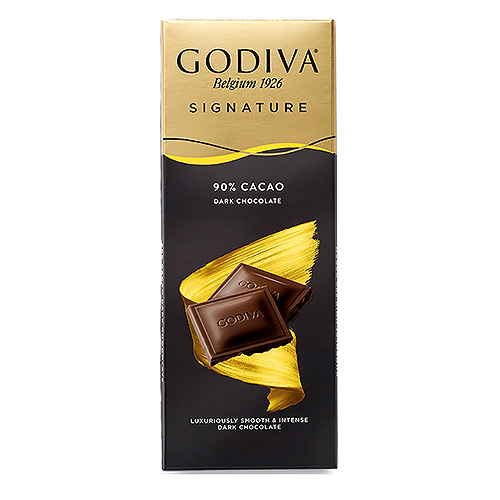 Шоколад темный Godiva Signature Tablet: Dark Chocolate 90% GODIVA, 90 гр