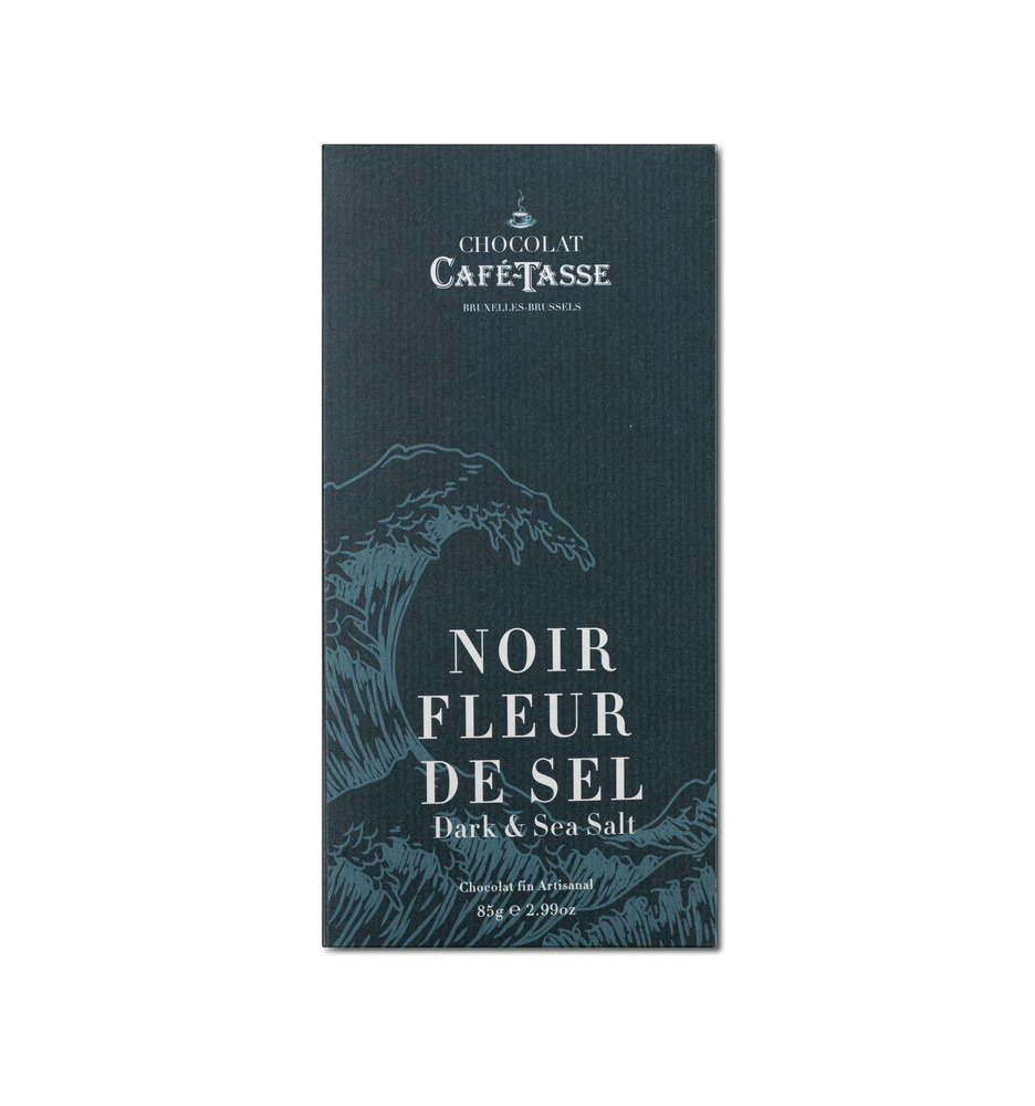 Шоколад темный (соль) Fleur de Sel dark chocolate bar CAFE-TASSE, 85г
