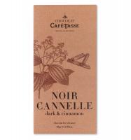 Шоколад темный (корица) Dark chocolate family bar with cinnamon CAFE-TASSE, 85г