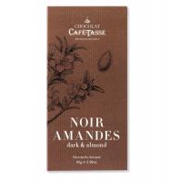 Шоколад темный (миндаль) Dark chocolate family bar with almonds CAFE-TASSE, 85г