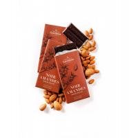Шоколад темный (миндаль) Dark chocolate family bar with almonds CAFE-TASSE, 85г_2
