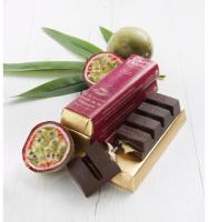 Шоколад темный (маракуйя) Dark chocolate bar with Passion fruit paste filling CAFE-TASSE, 45г_1