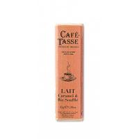 Шоколад молочный (карамель, хрустящий рис) Milk chocolate bar, Caramel & Crispy Rice CAFE-TASSE, 45г