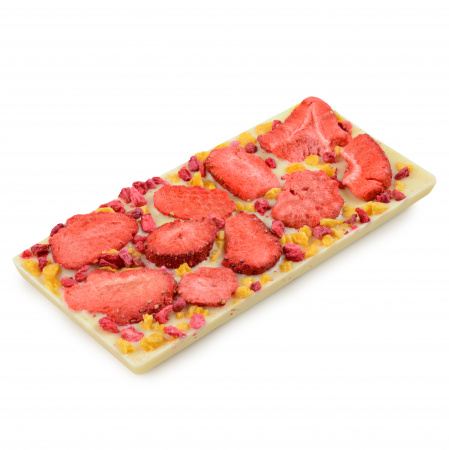 Узорный шоколад (клубника, персик), 50гр