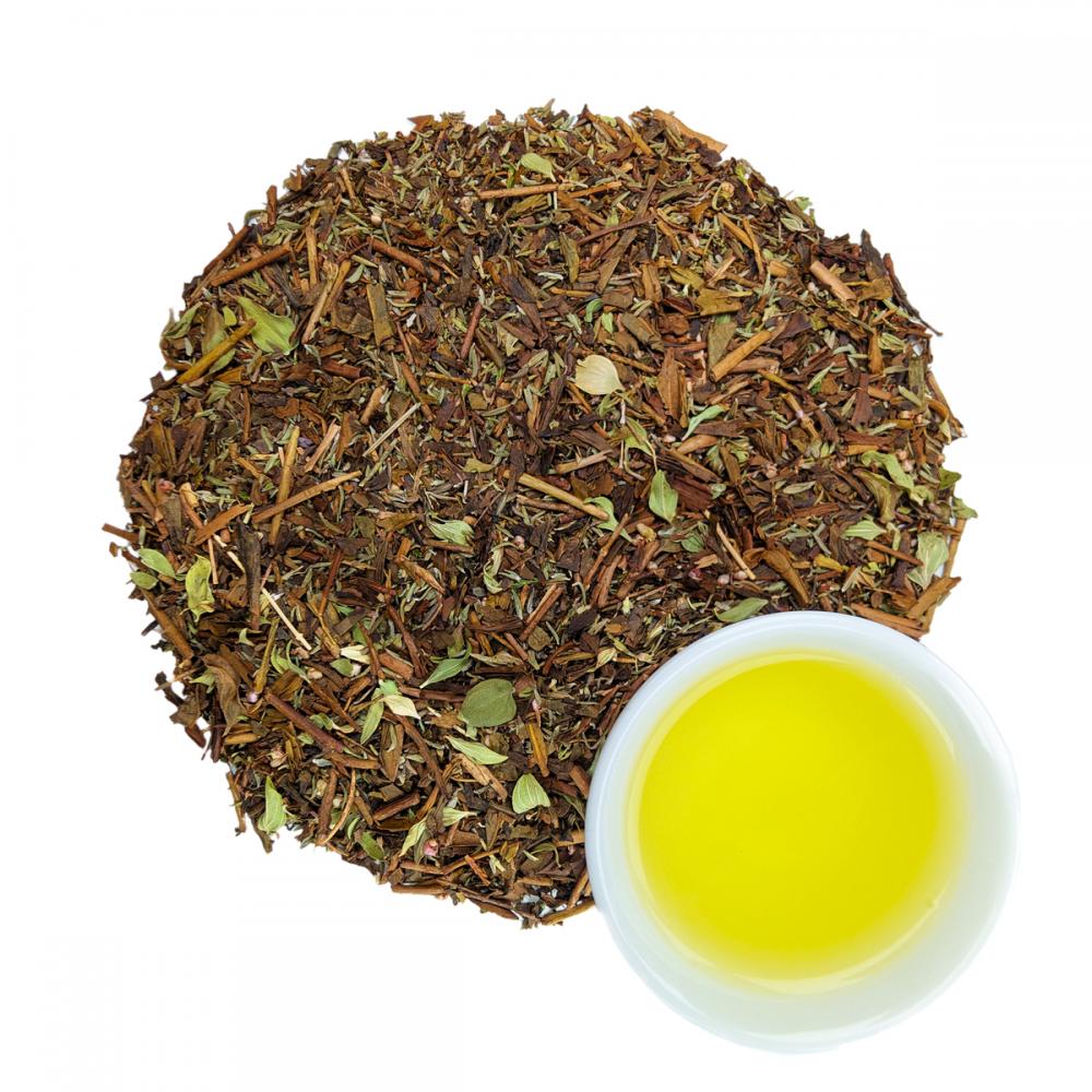 Зеленый чай японский Ходзича с чабрецом