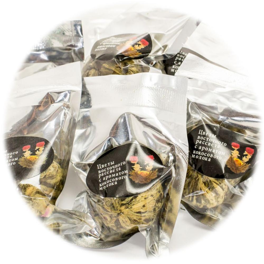 Чай связанный Цветы Восточного Рассвета с ароматом кокосового молока