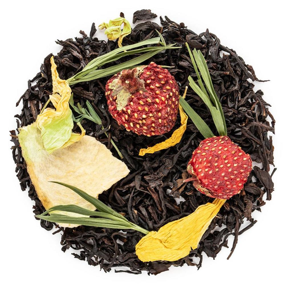 Черный чай Клубника-Дыня