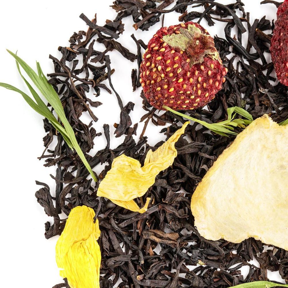 Черный чай Клубника-Дыня