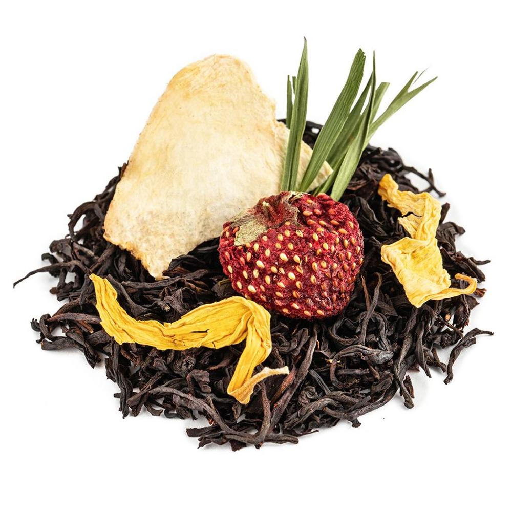 Черный чай Клубника-Дыня