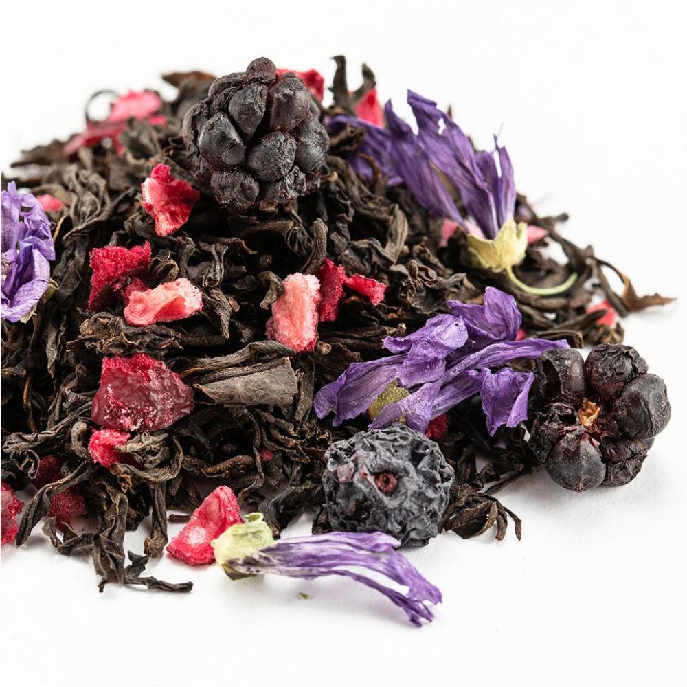 Черный чай Голубика-Ежевика