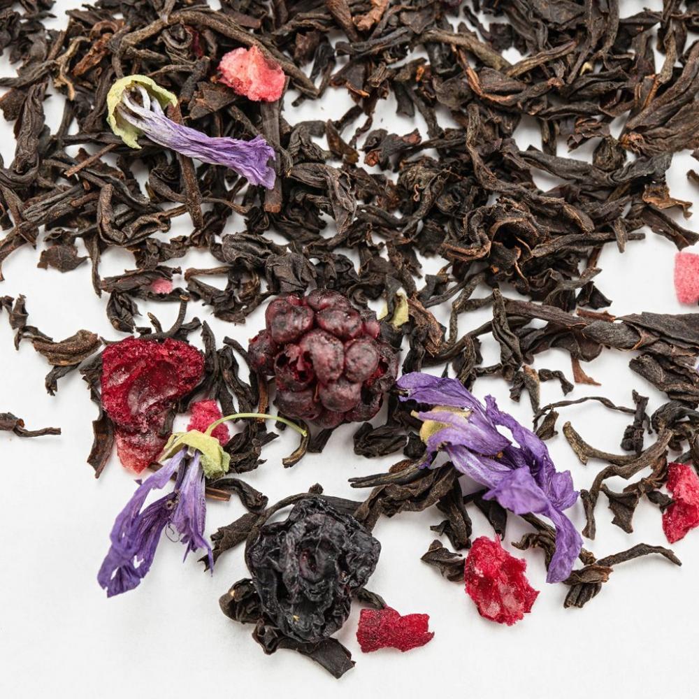 Черный чай Голубика-Ежевика