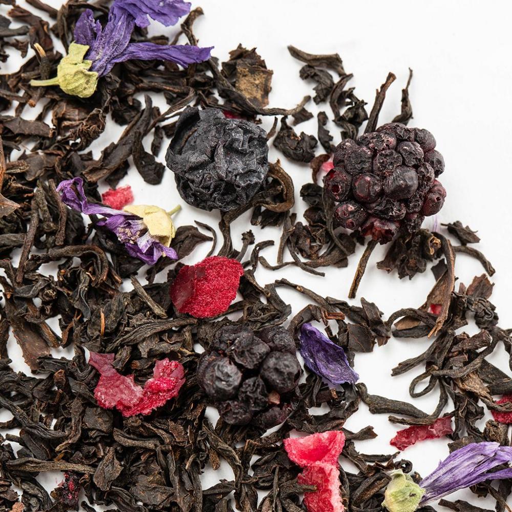 Черный чай Голубика-Ежевика