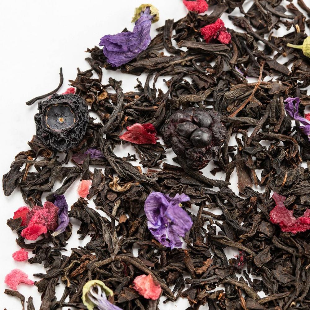 Черный чай Голубика-Ежевика