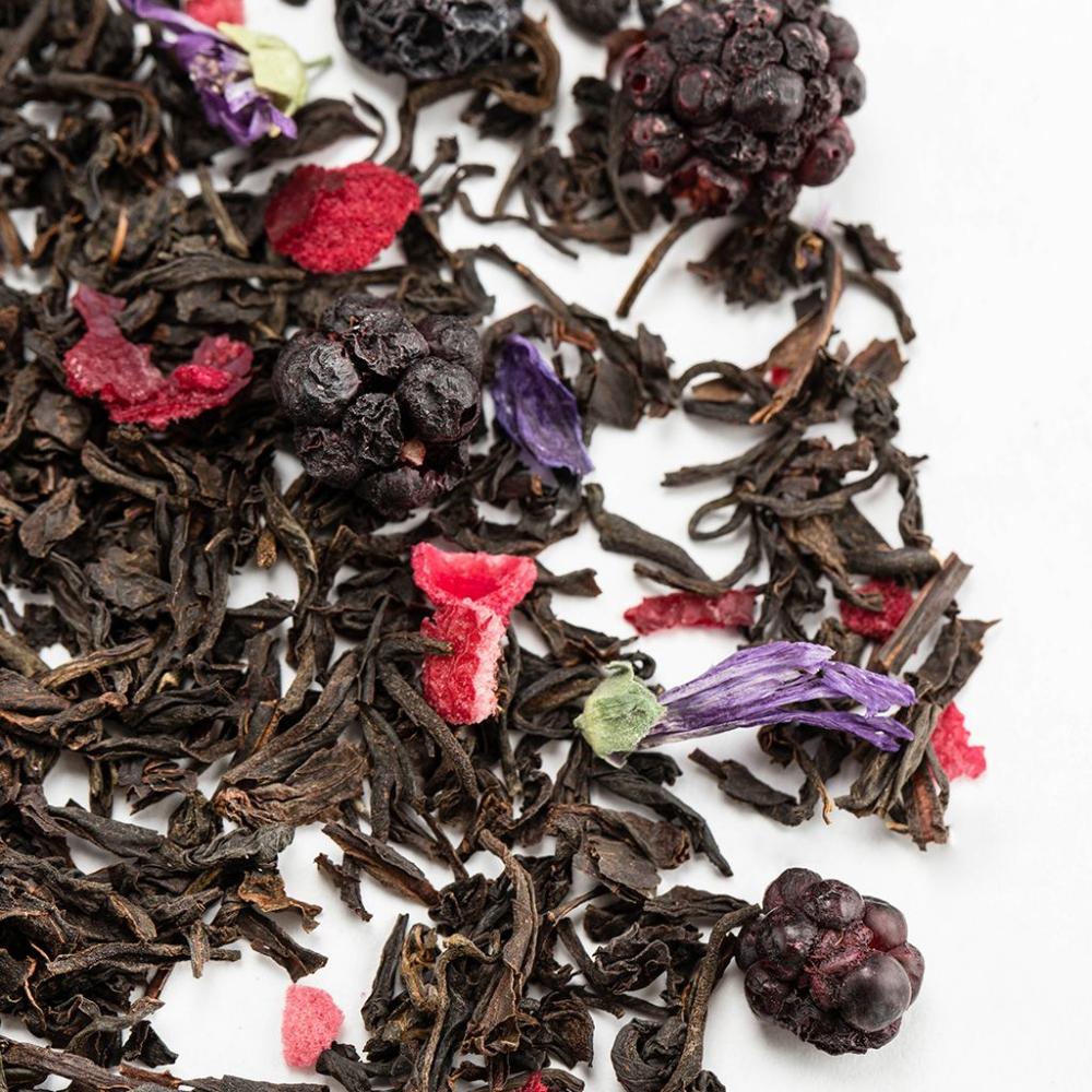 Черный чай Голубика-Ежевика