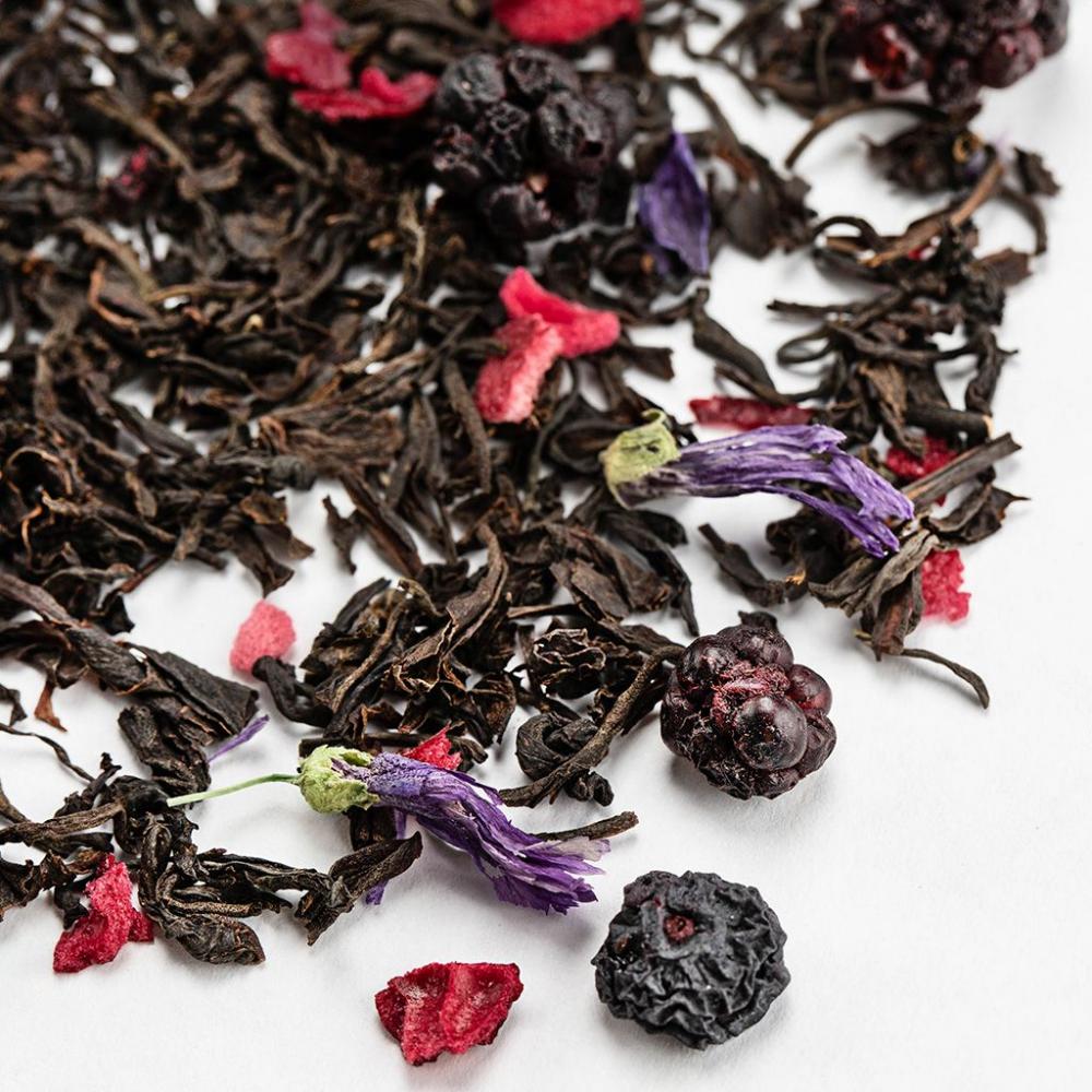 Черный чай Голубика-Ежевика