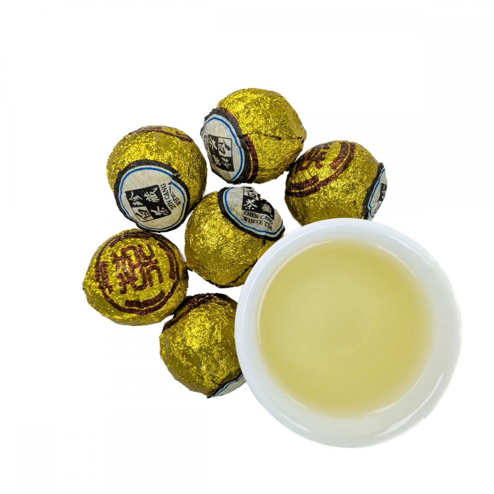 Белый прессованный чай Шоу Мэй многолетний, 5г