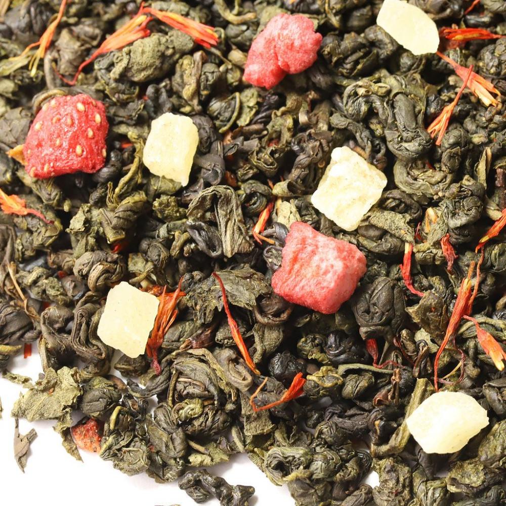 Зеленый чай Земляника со сливками