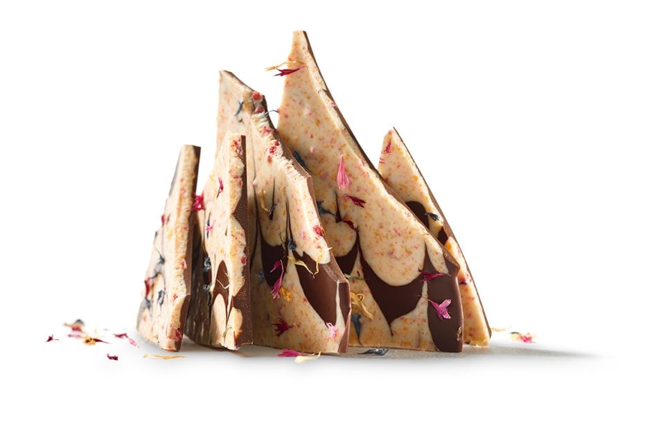 Шоколад темный, молочный (красный апельсин, манго, маракуйя) LADERACH, 170г