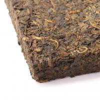 Шу пуэр Плитка №1 в бамбуковом листе, 230-250г_4