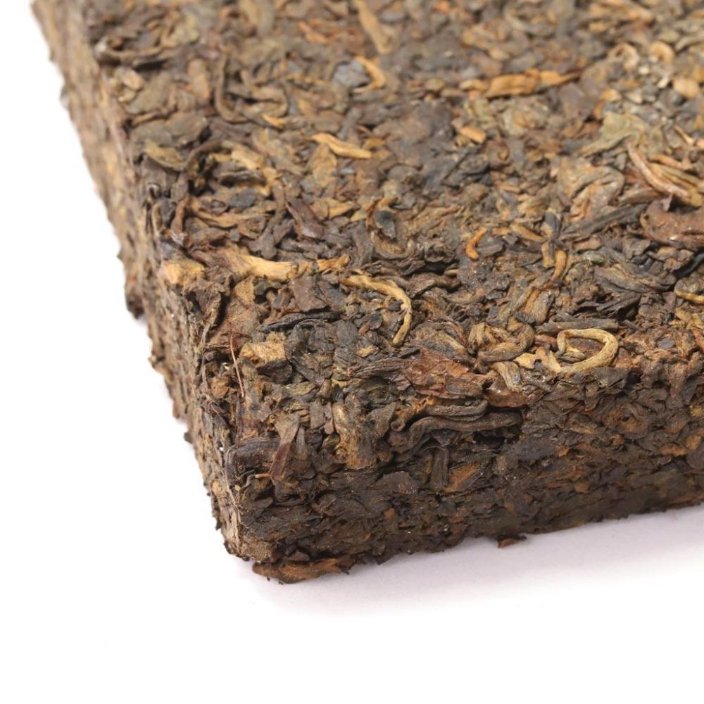 Шу пуэр Плитка №1 в бамбуковом листе, 230-250г