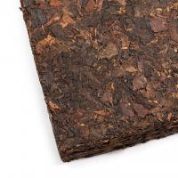 Шу пуэр Плитка №7562 в бамбуковом листе, 230-250г_1