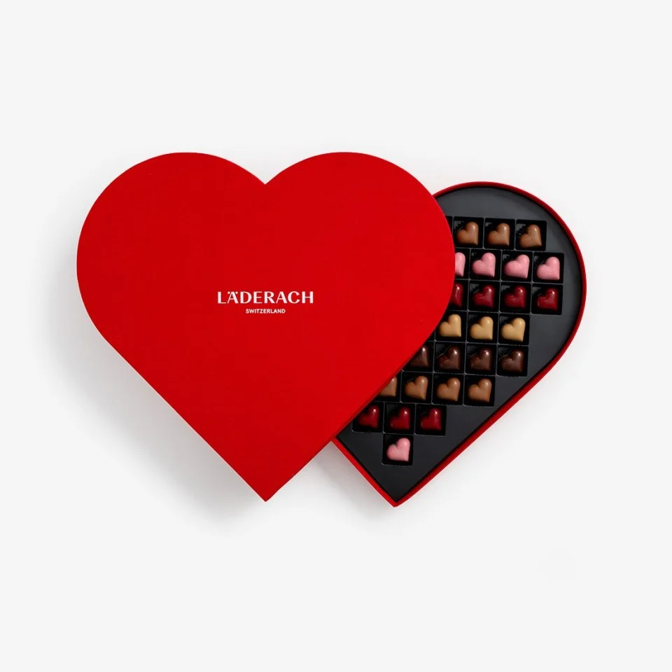 Пралине в форме сердечек, 54шт LADERACH, 470г