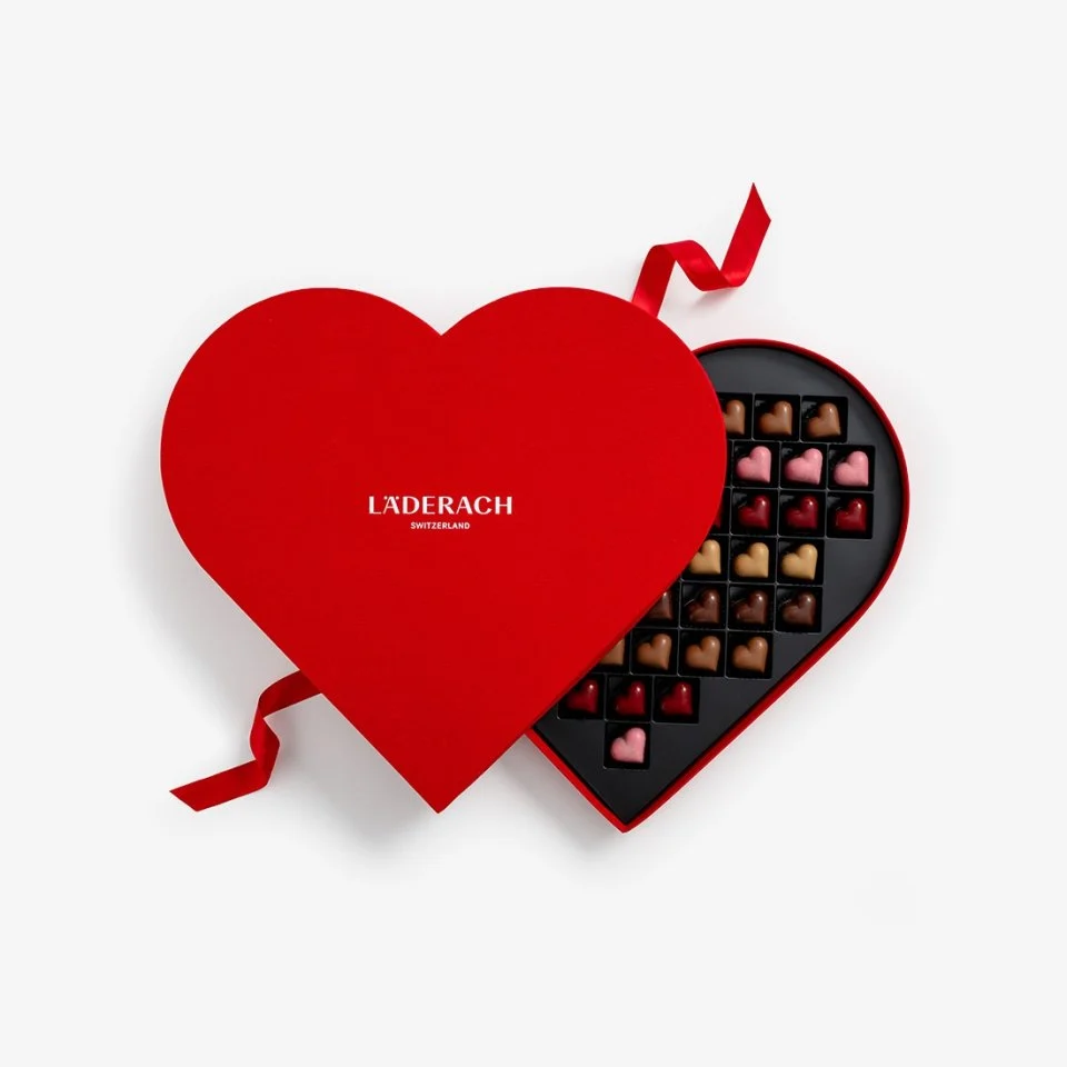 Пралине в форме сердечек, 54шт LADERACH, 470г