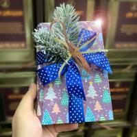 Подарок новогодний книга-шкатулка "Новогодние елочки"
