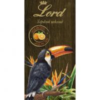 Шоколад горький с апельсином LORD, 100г
